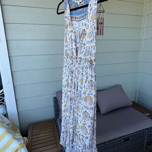 Lucky Brand Blue Floral Top